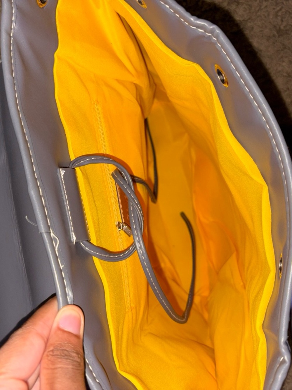 Goyard Black Patterned Backpack with Flap - Picture 3 of 3